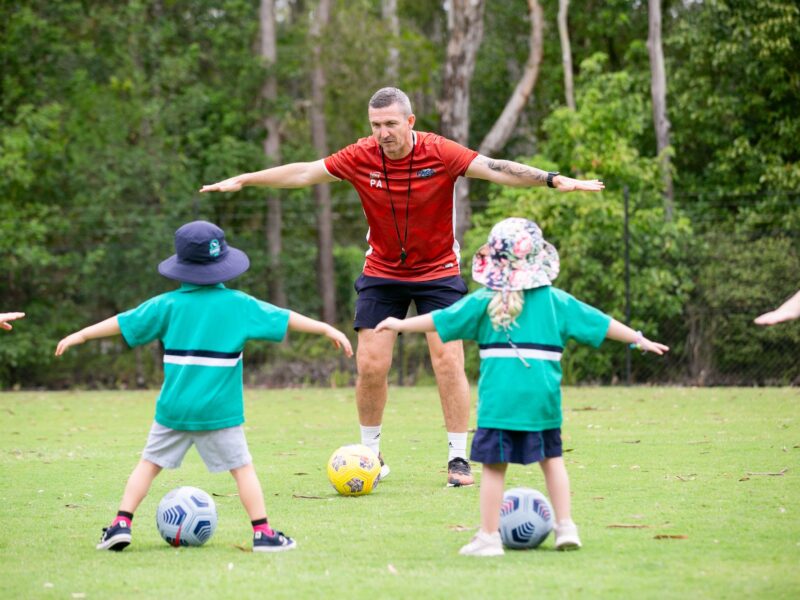 FELC students playing football